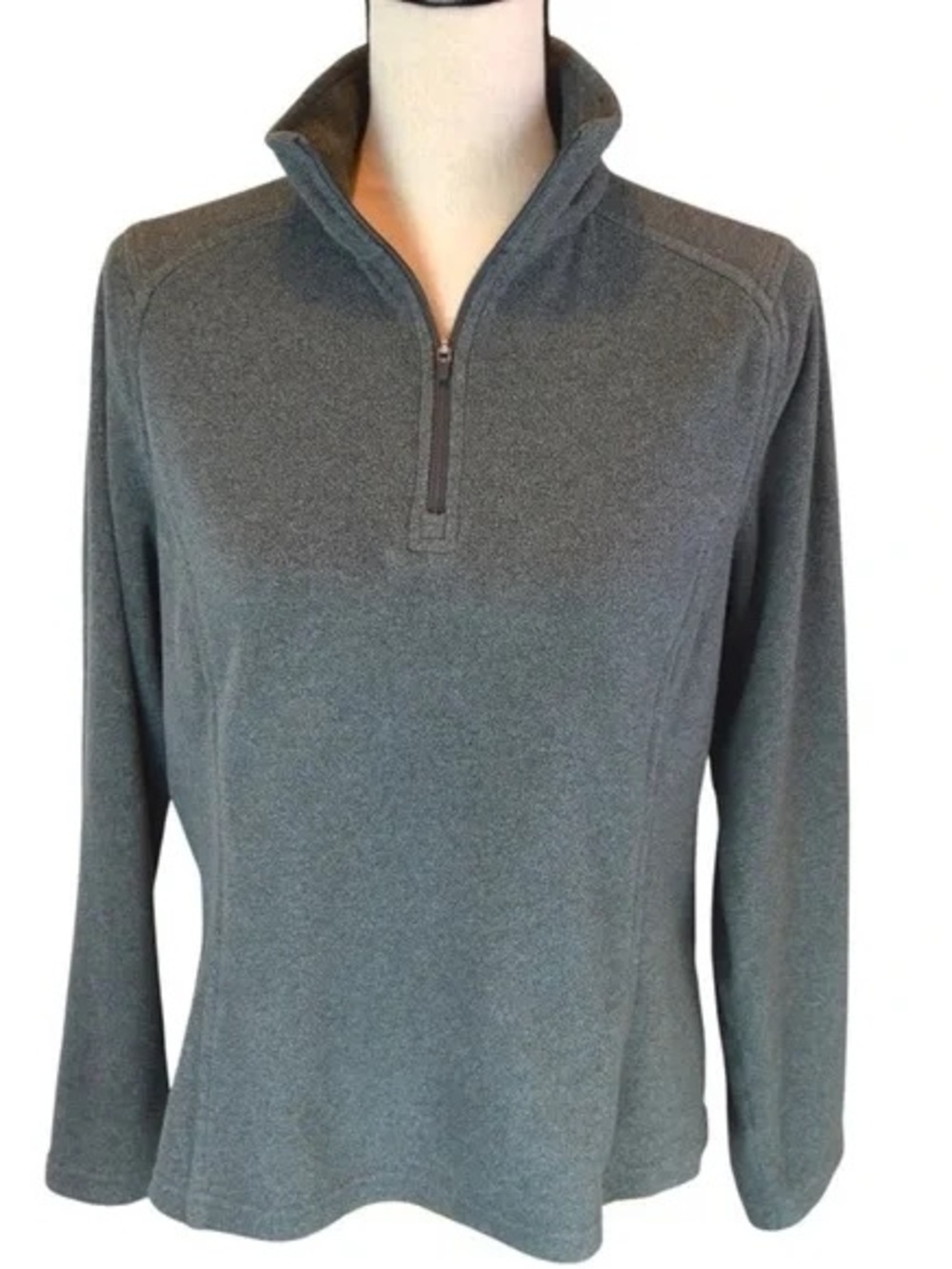 Lands' End Polartec Aircore 100 1/4 Zip Fleece Pullover Sweater Size XL(18)‎